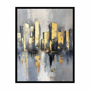 Cityscape Buildings Art Canvas Print