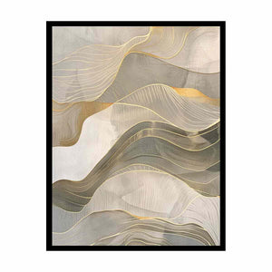 Gold Waves Canvas Print