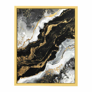Black Gold Art Streched canvas