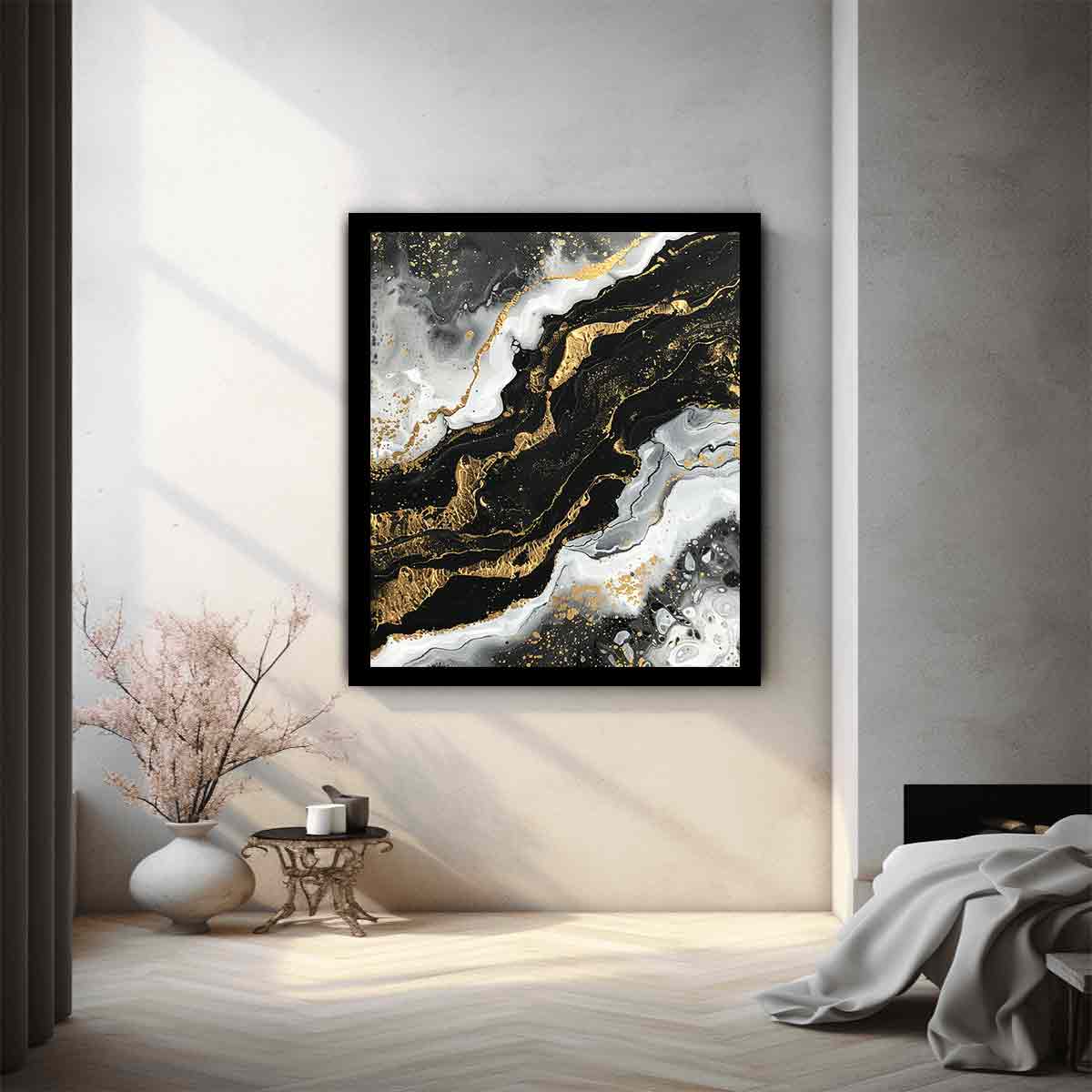 Black Gold Art Painting