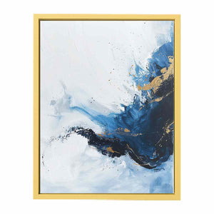 Blue Gold Art Streched canvas