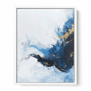 Blue Gold Art Framed Print