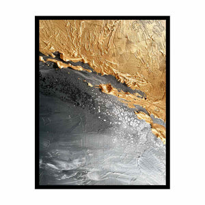 Abstract Gold Beach Canvas Print