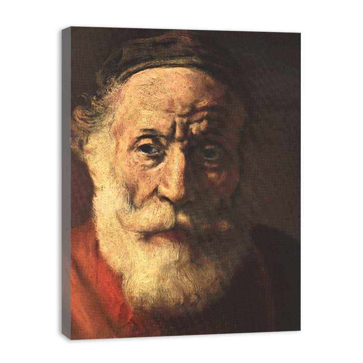 Portrait of an Old Man in Red (detail -1) 1652-54