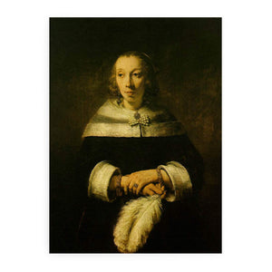 Portrait of a Lady with an Ostrich-Feather Fan c. 1660