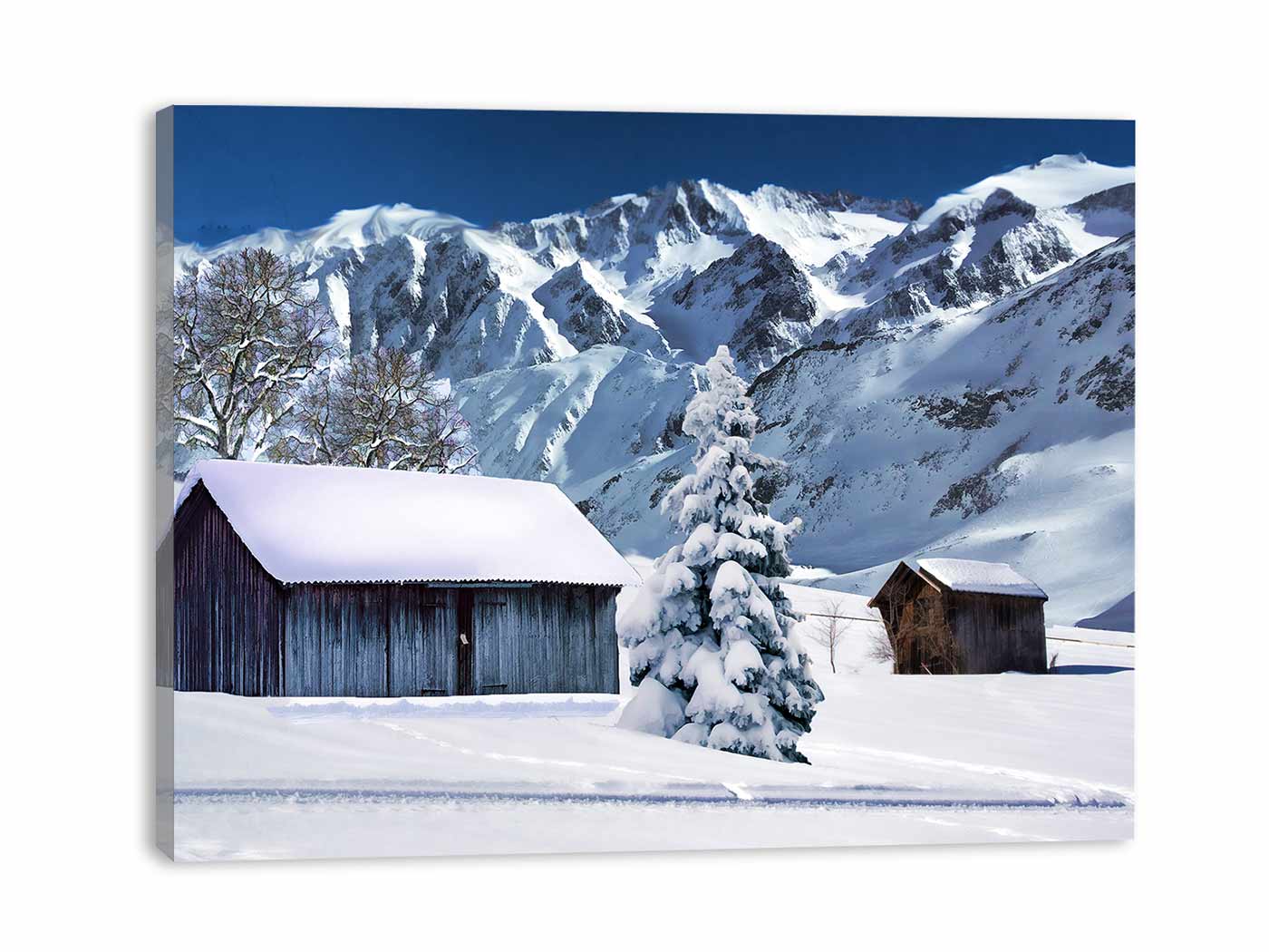 Snow House Painting
