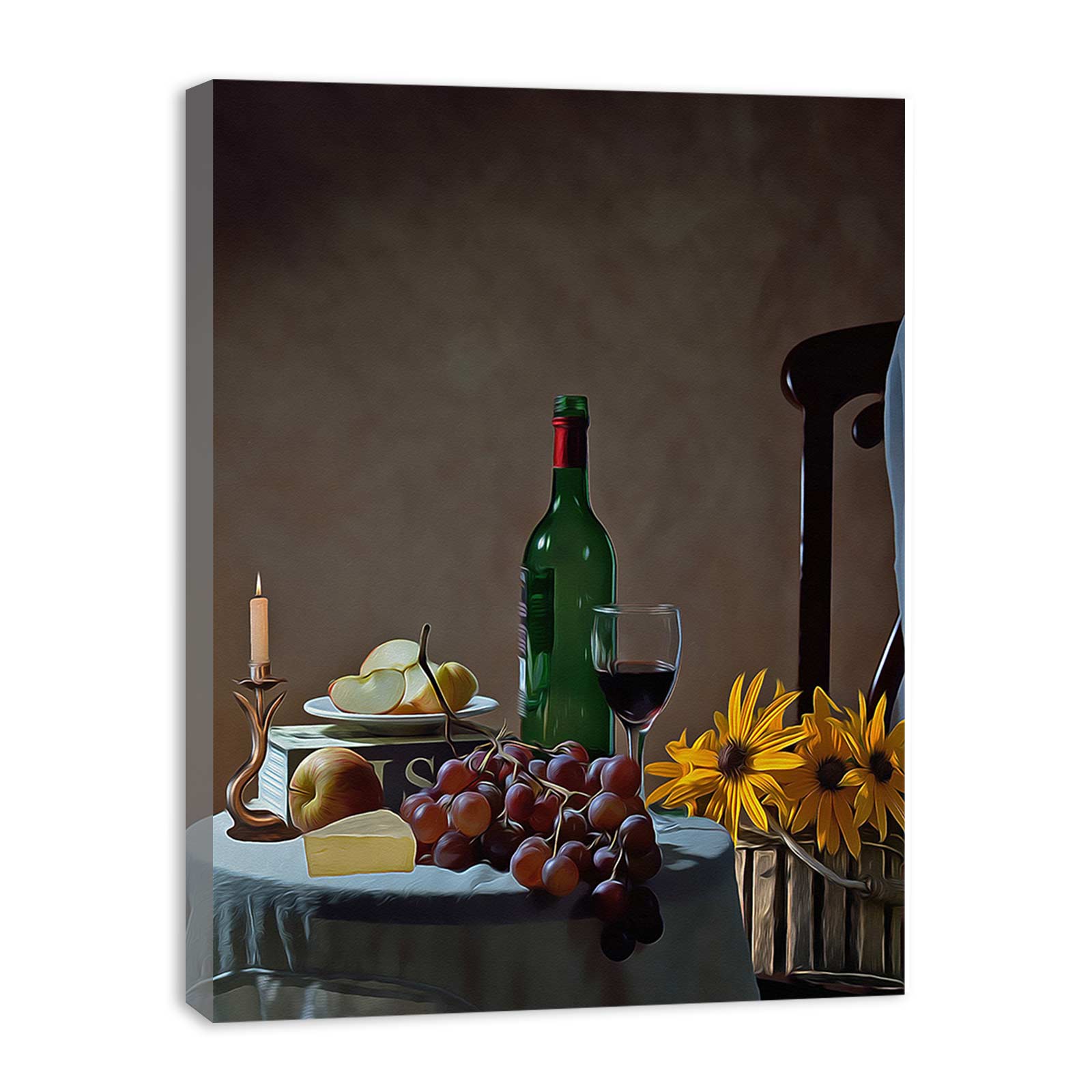 Wine Glass Still Life Painting 2