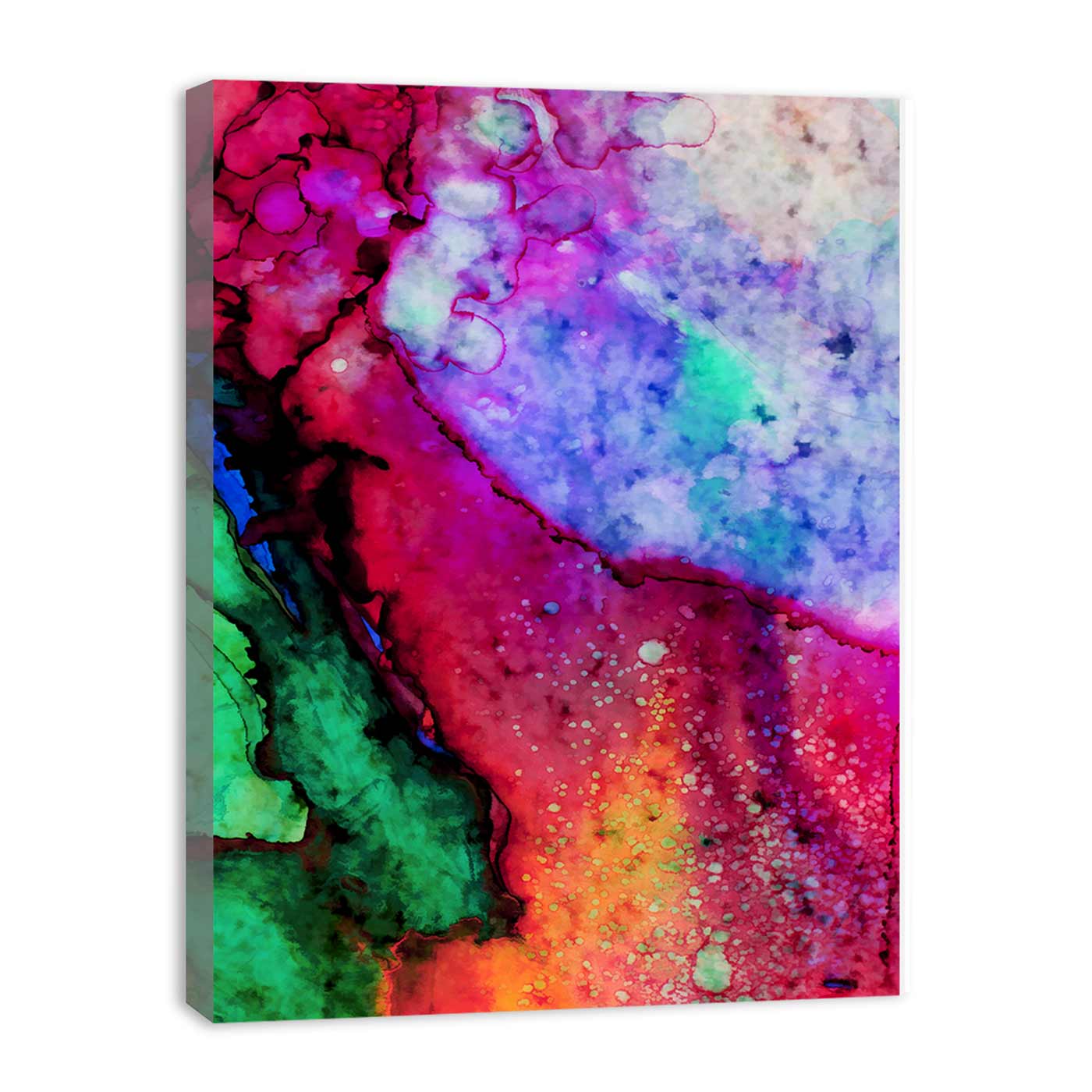 Red Blue Green Abstract Painting