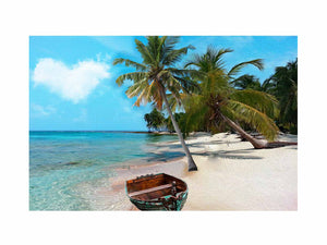 Palm Tree Ocean Painting