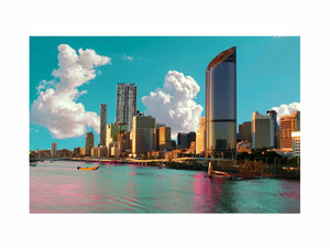 Brisbane Brisbane River Side Art Painting