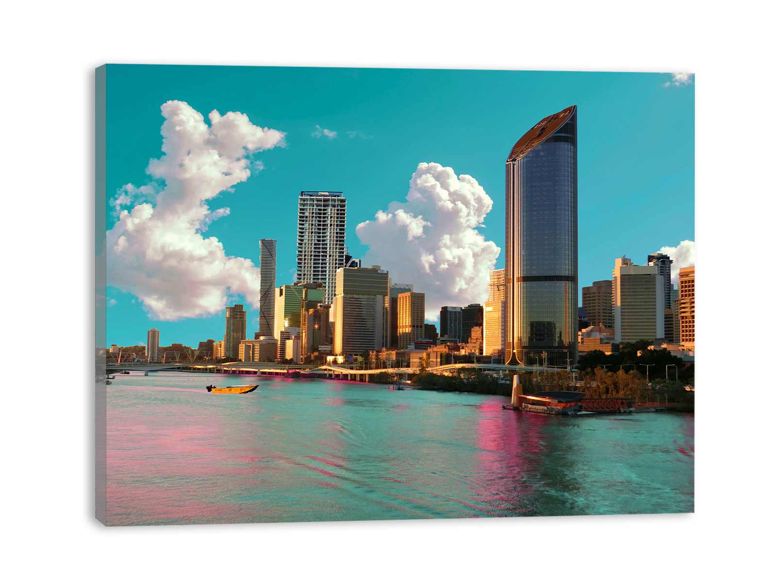 Brisbane Brisbane River Side Art Painting