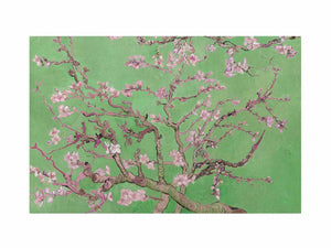 Van Gogh almond blossom Green Painting