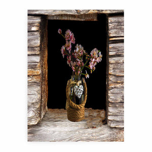 Flower Vase Vintage Painting