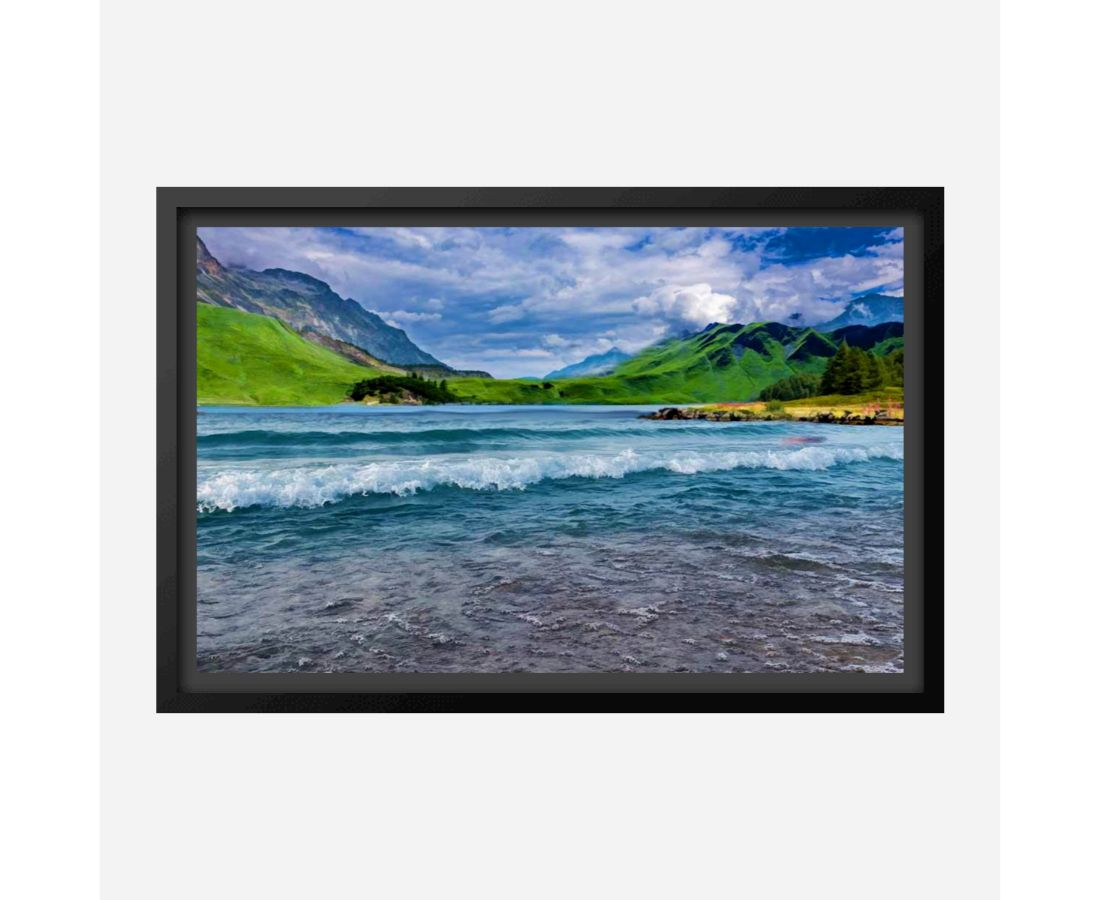 Mountain River Painting