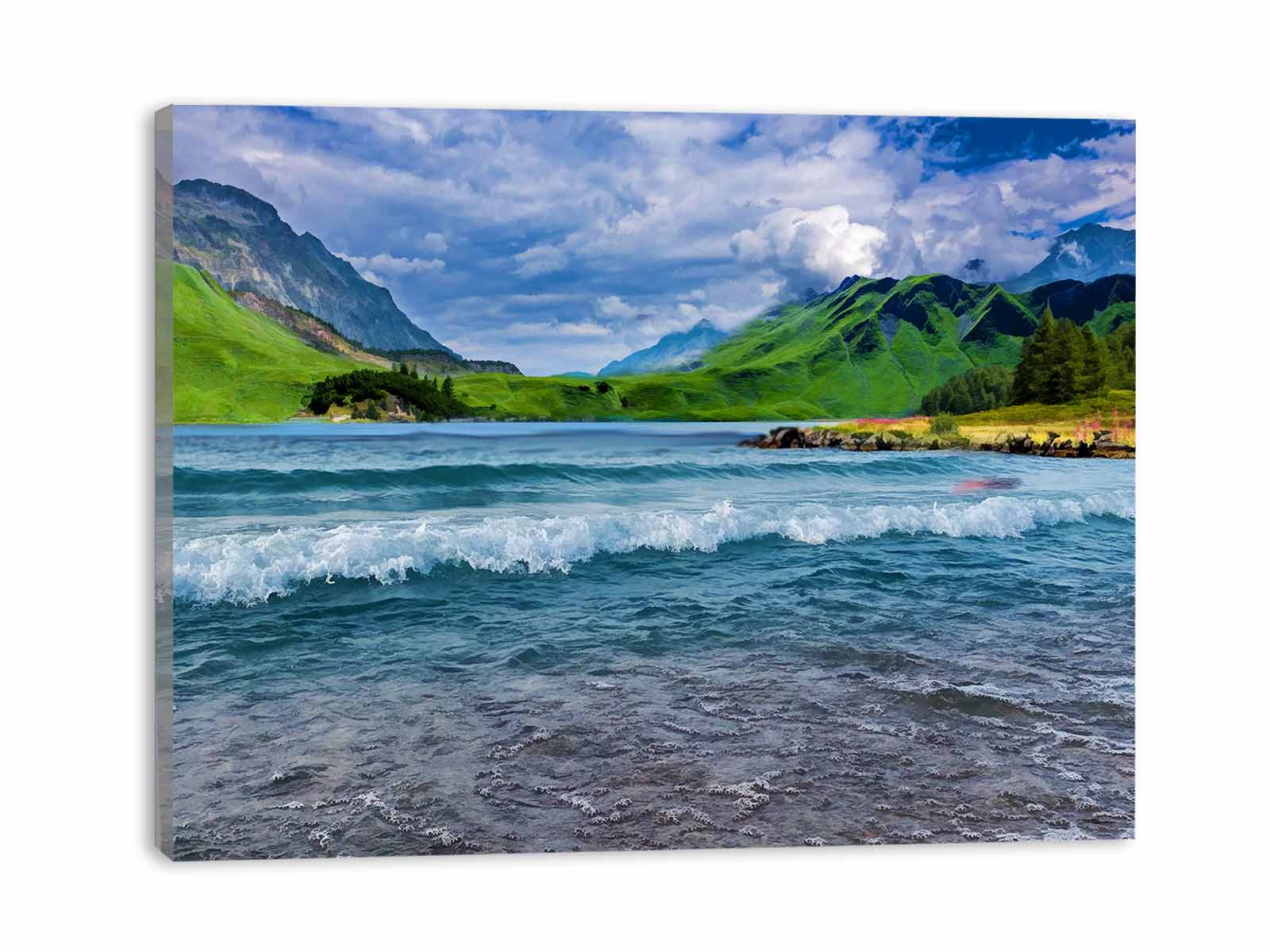 Mountain River Painting