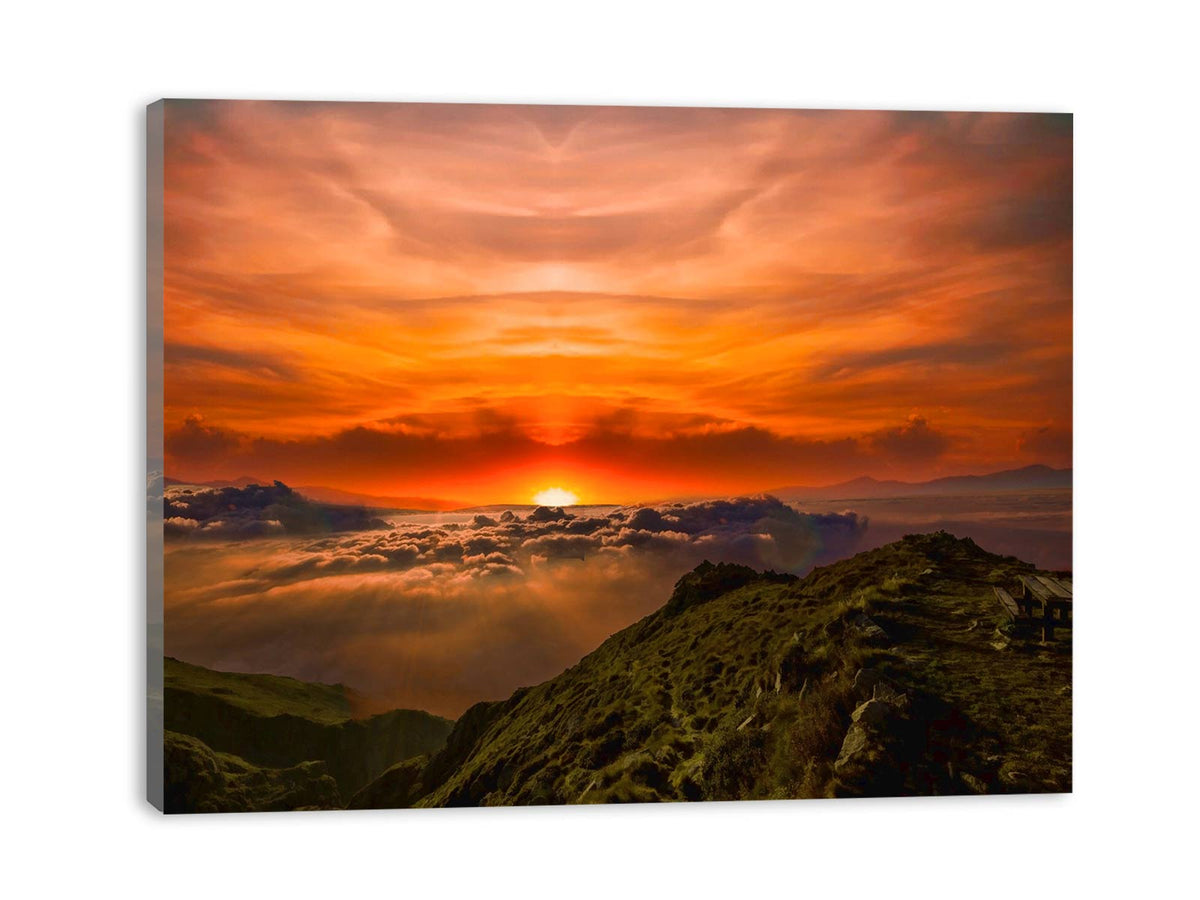Mountain view from Flight Painting