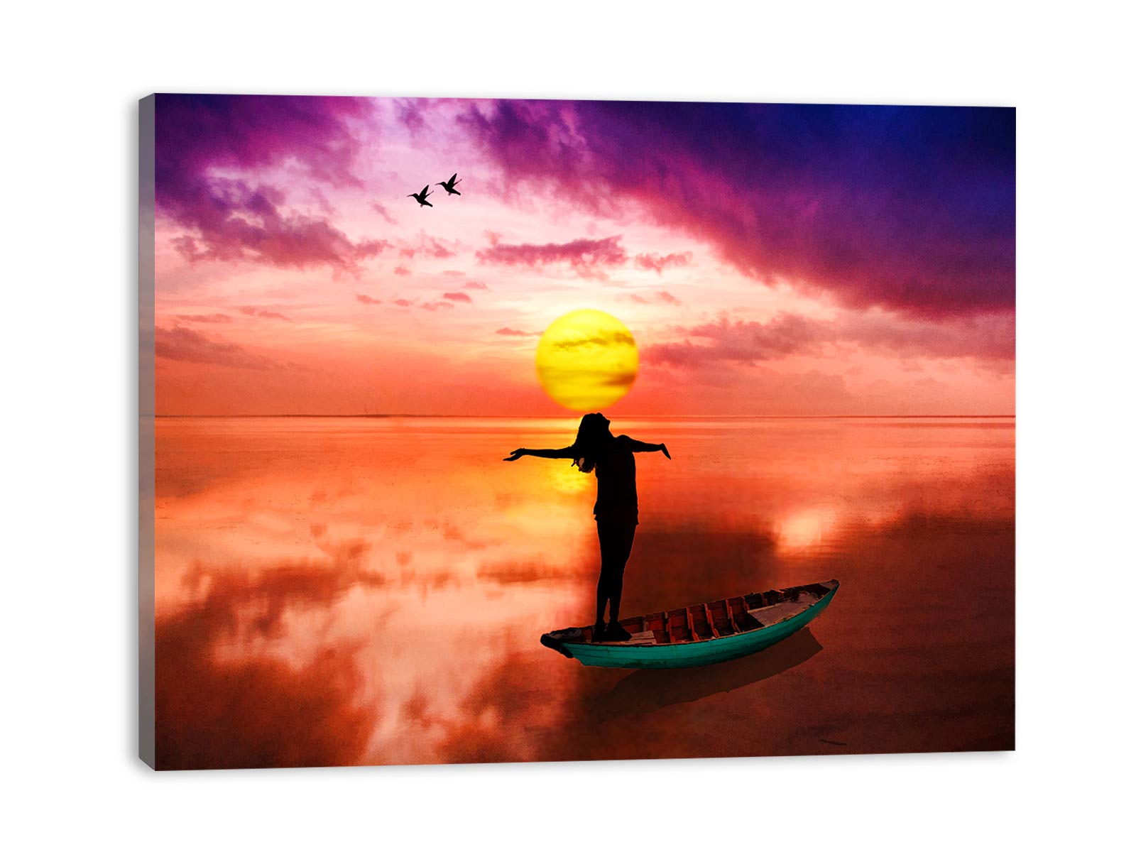 Women Lake Painting