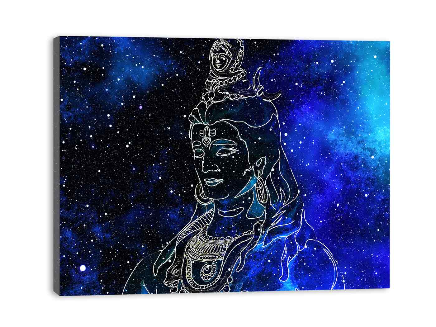 Blue Shiva Painting