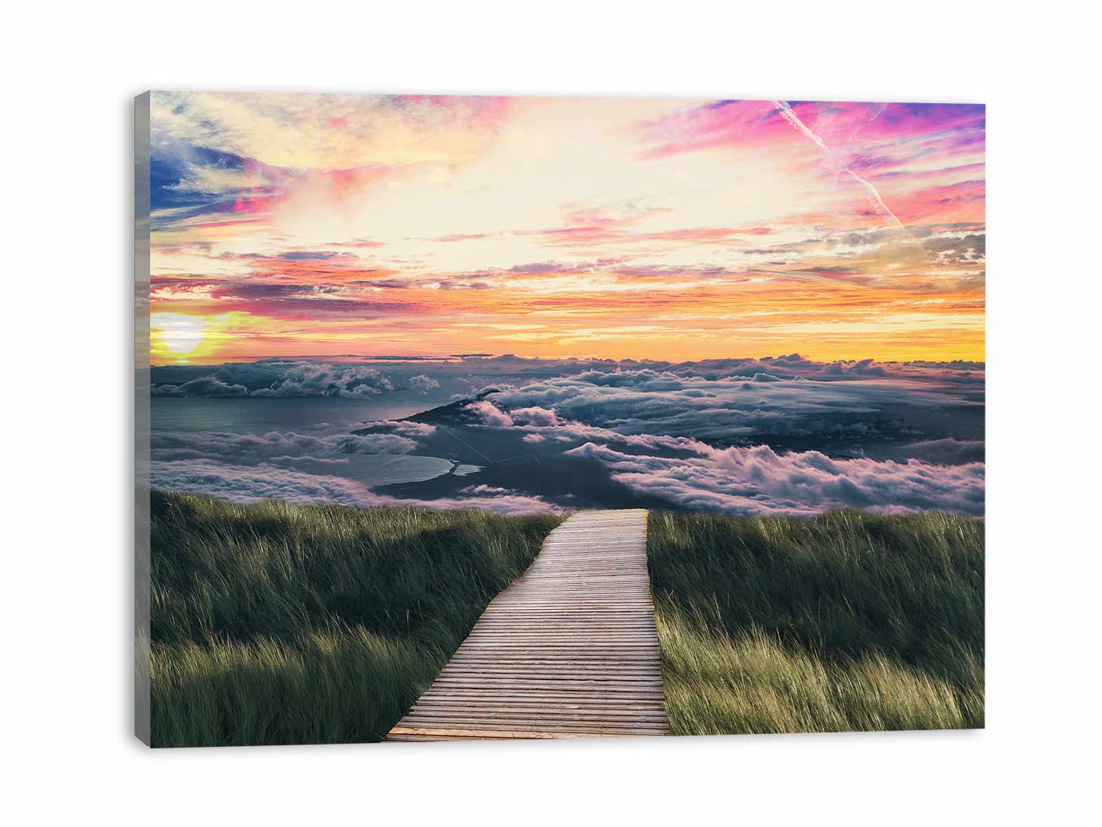 Sunrise Beach Path Painting