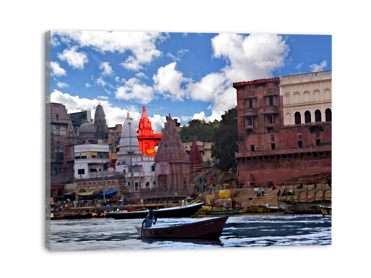 Varanasi Ganga River Painting