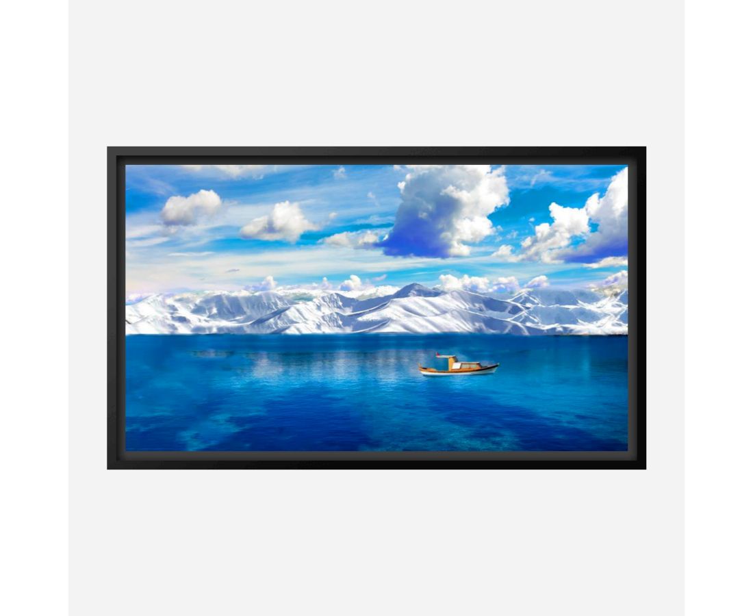 Ladakh Lake Snow Painting