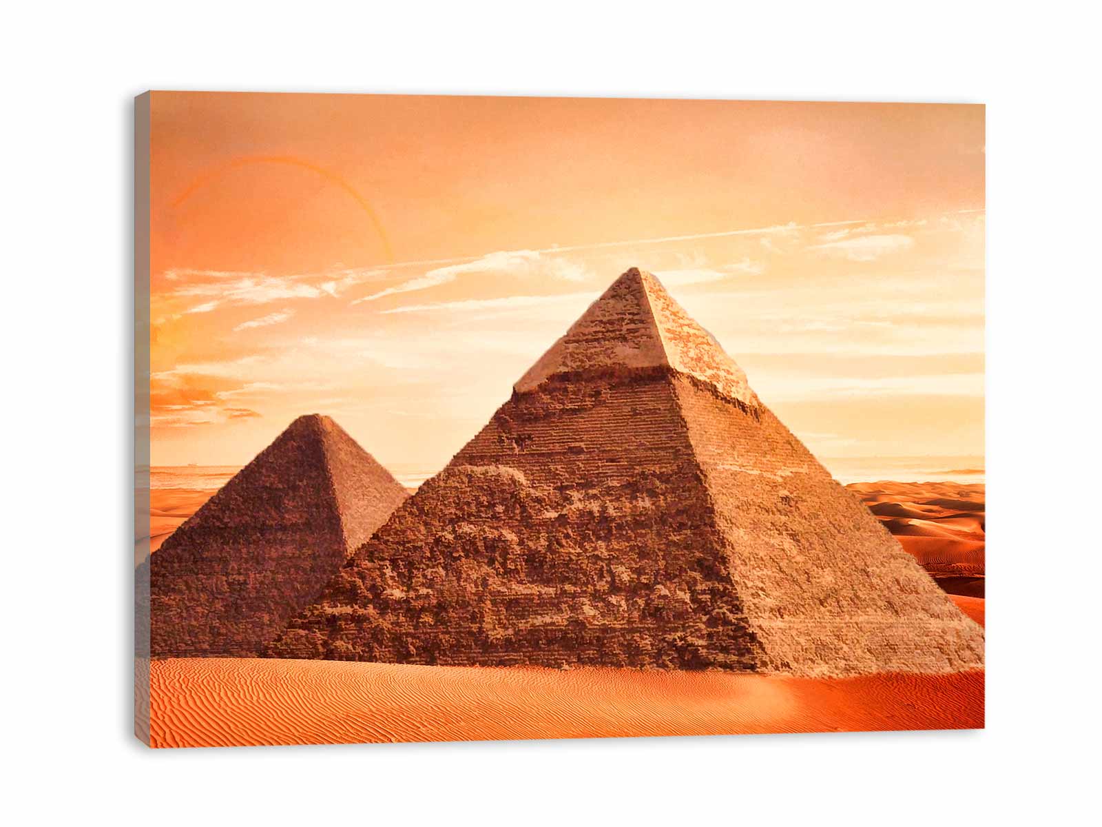 Orange Pyramid Painting