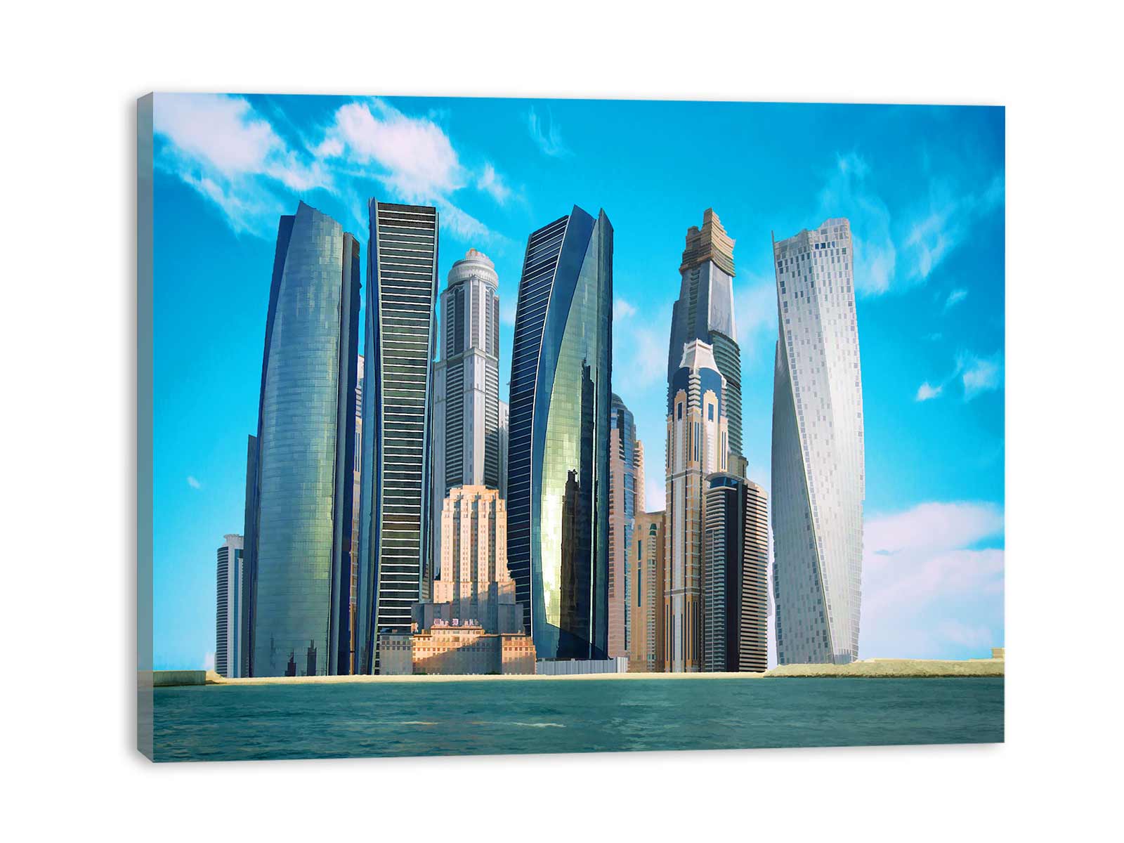Dubai Skyline Painting2