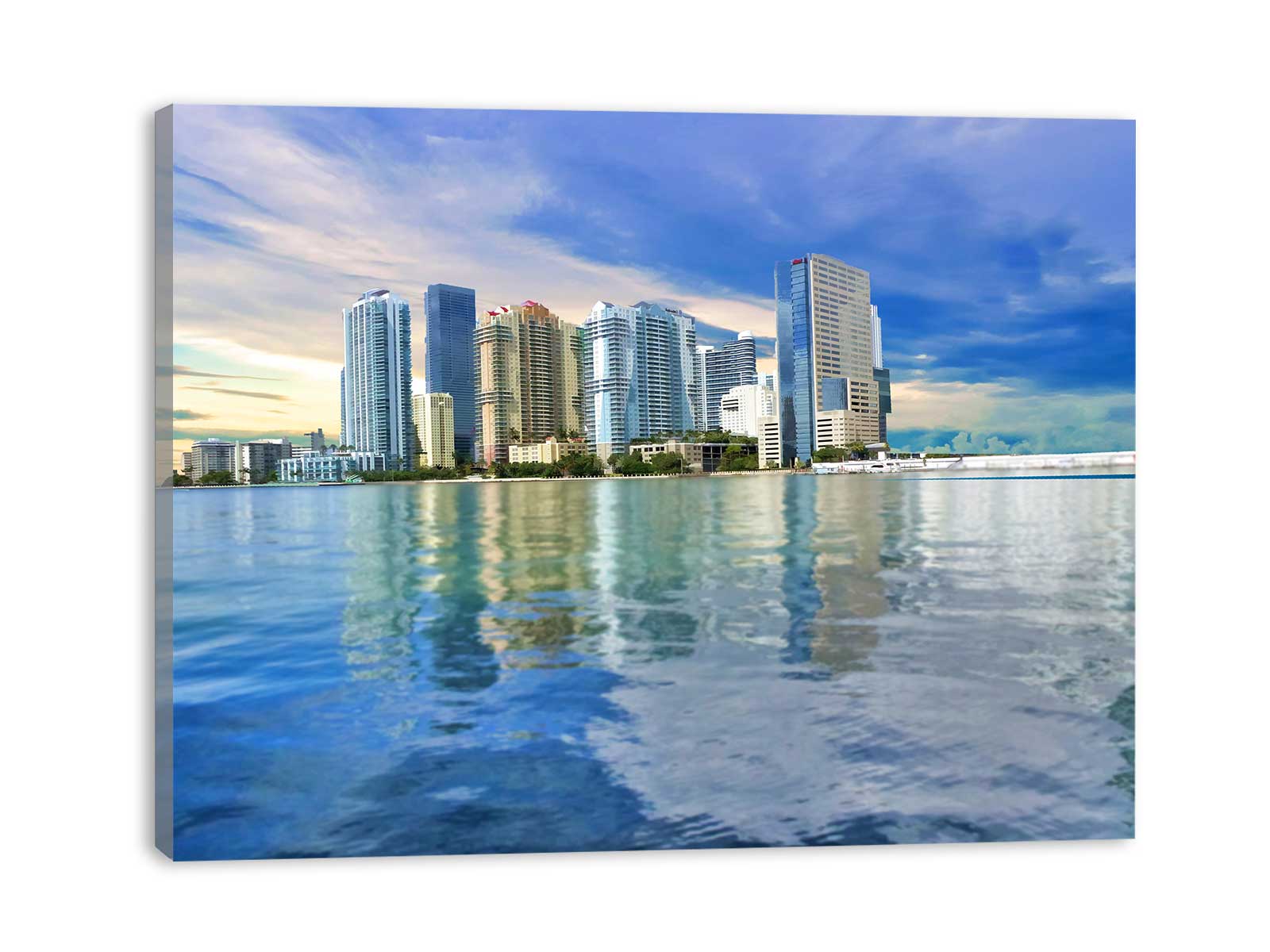 Miami Skyline Painting