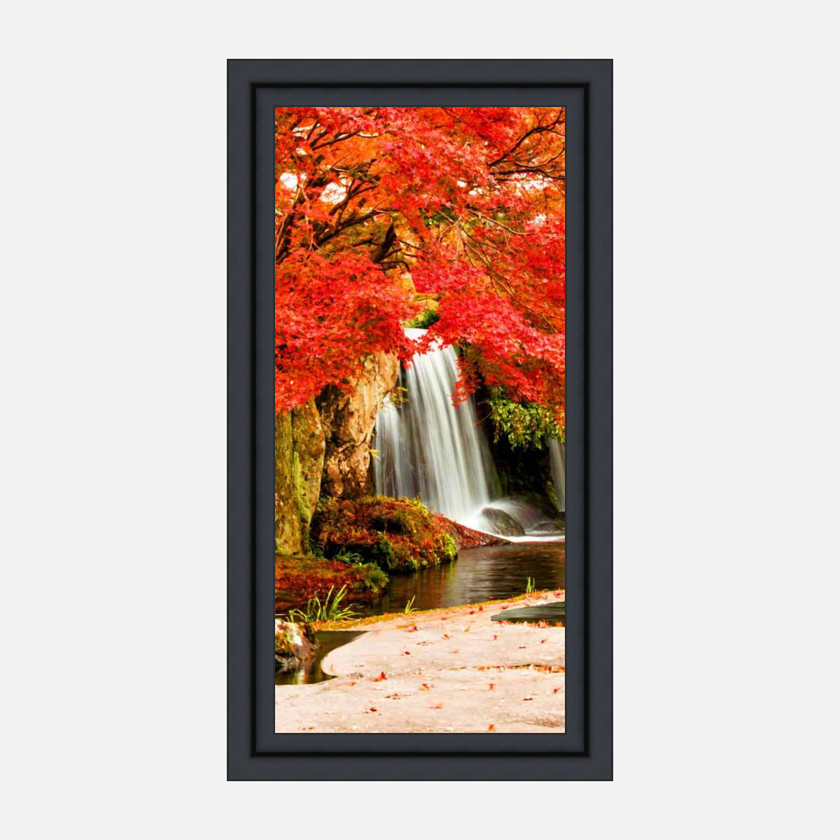 Vertical Waterfall Painting