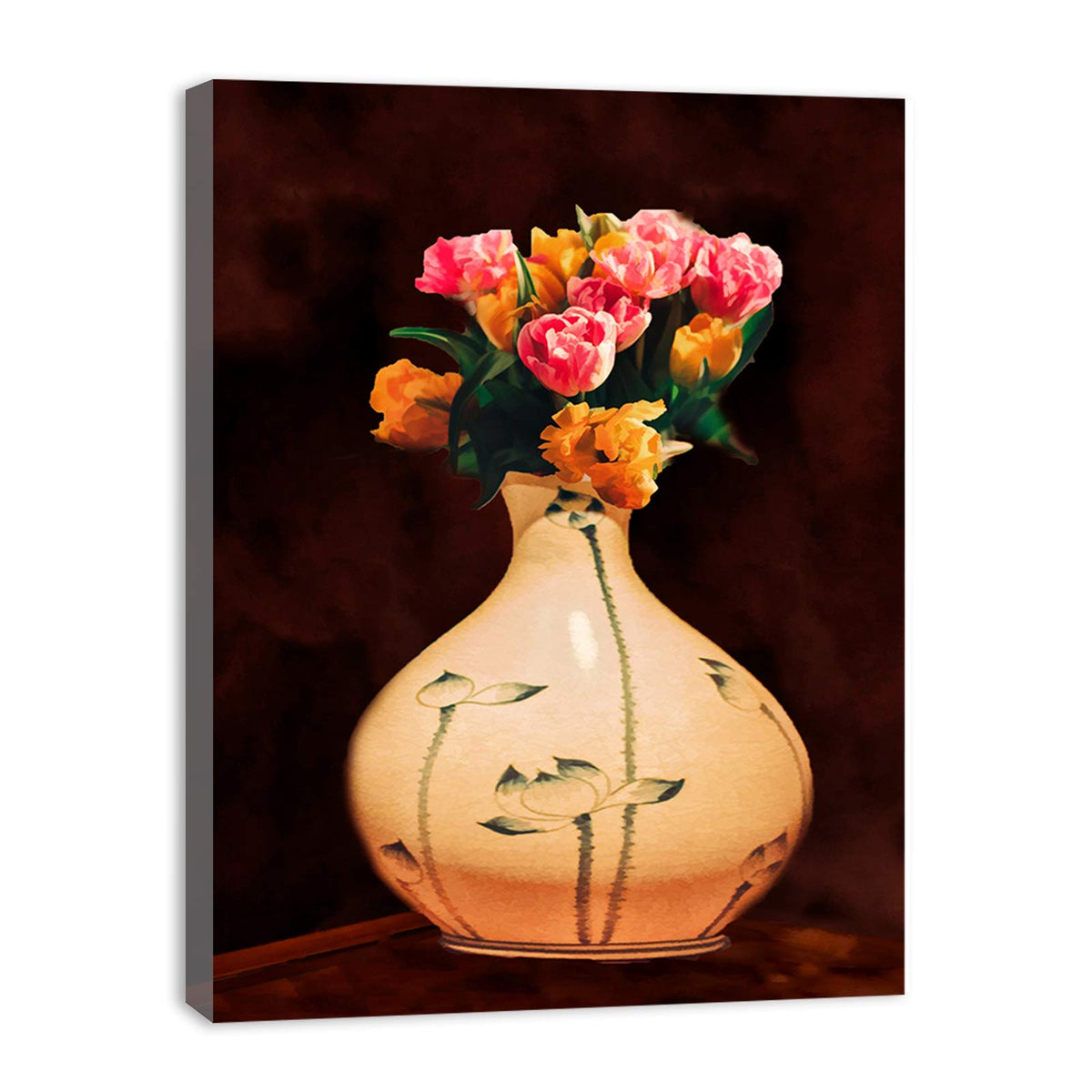 Tulip Flower Vase Painting