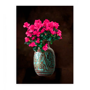 Vintage Vase Flower Painting