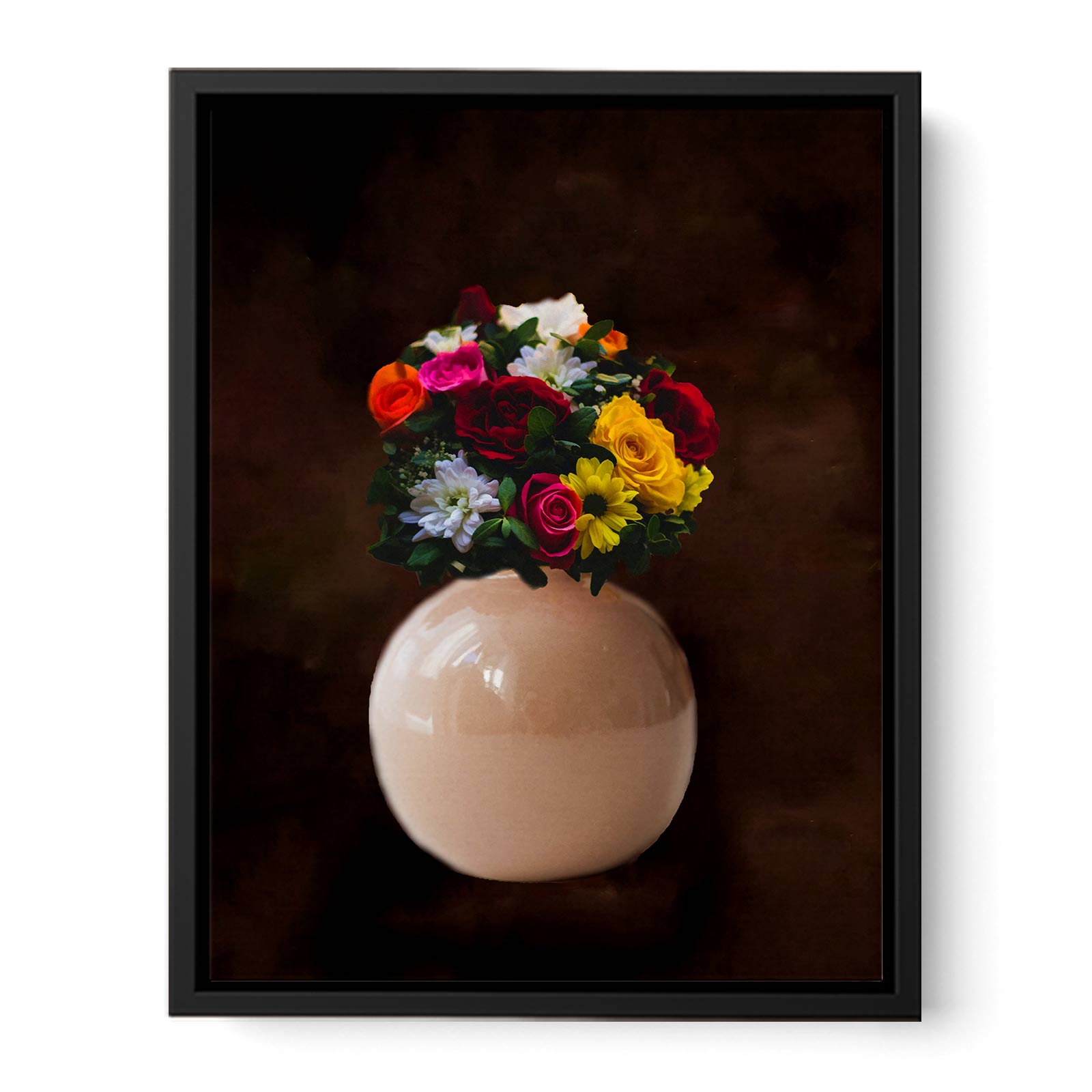 Multicolor Flower Vase Painting