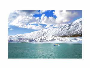 Ladakh Mountain Lake Painting