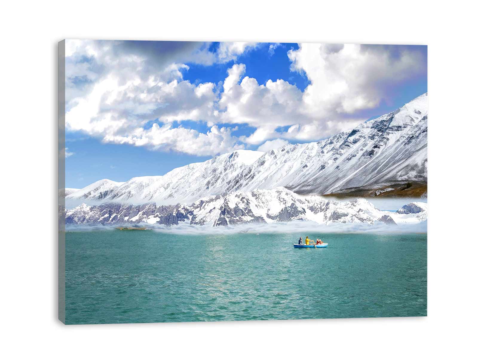 Ladakh Mountain Lake Painting