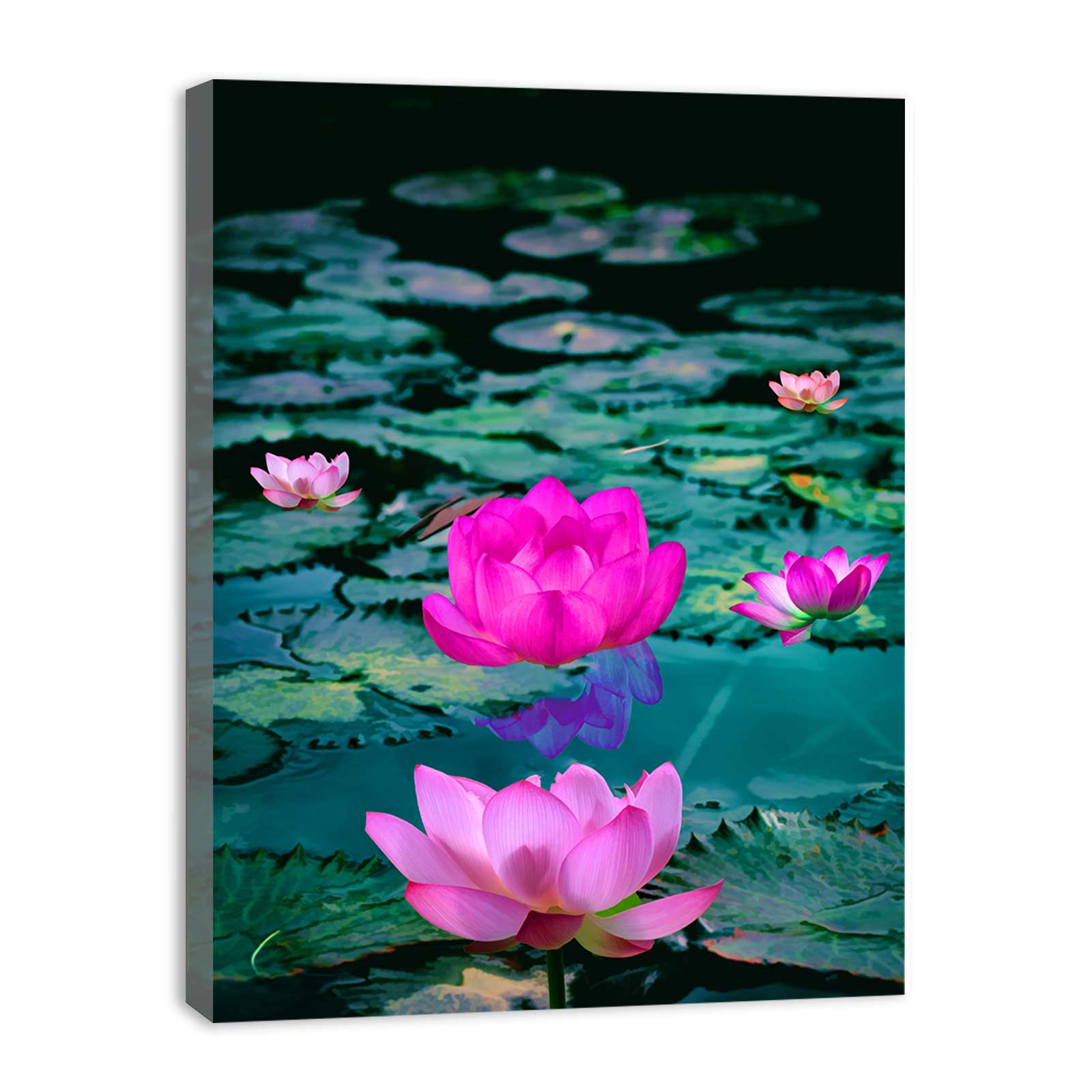 Lily Flower Leaf Painting
