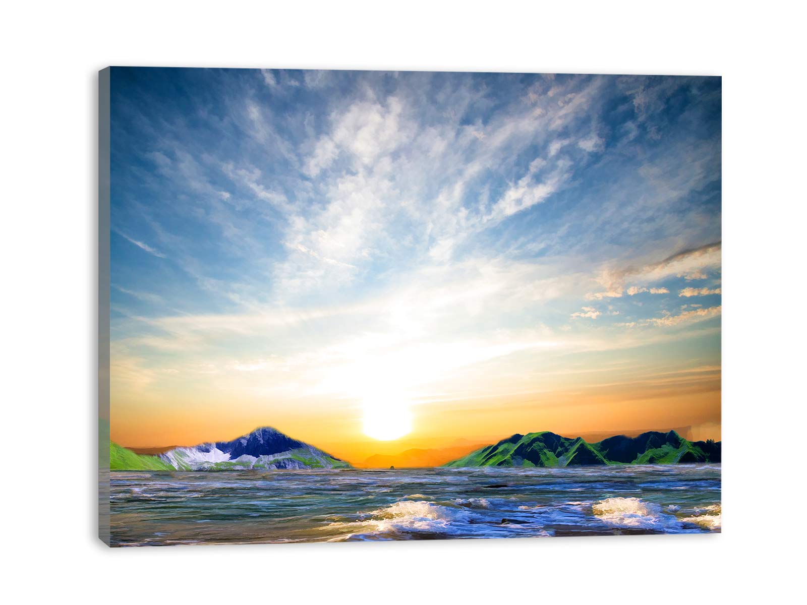 Beach Mountain Painting