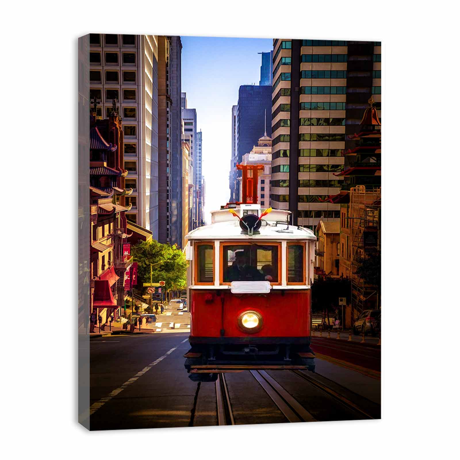 Building Tram Painting