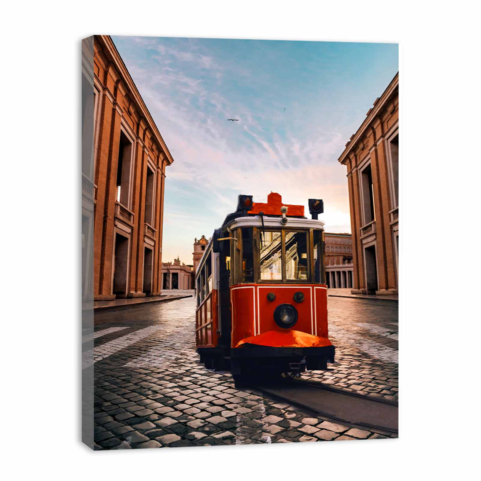 Tram Red Painting