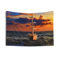 Cloud Sailing Ship Tapestry