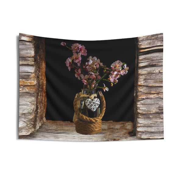 Flower Vase Vintage Tapestry