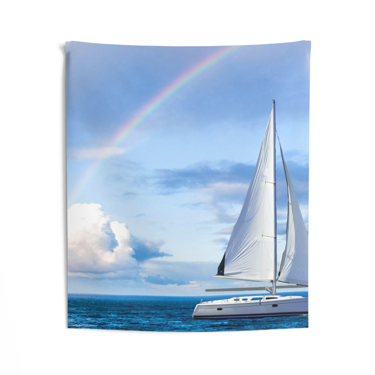 Rainbow Sailing Ship Tapestry
