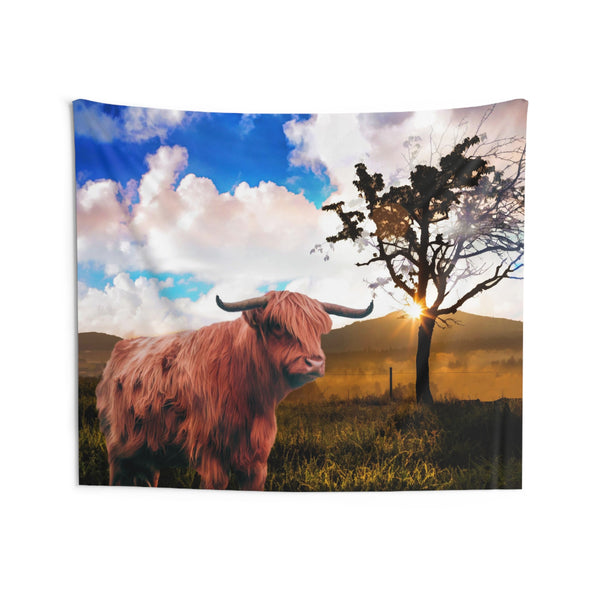 Highland Cow Tapestry