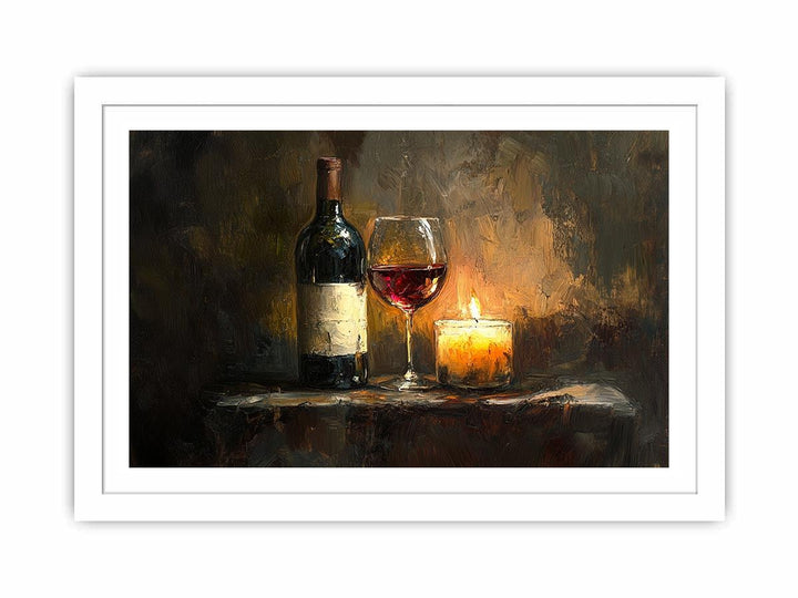 vintage Wine Streched canvas