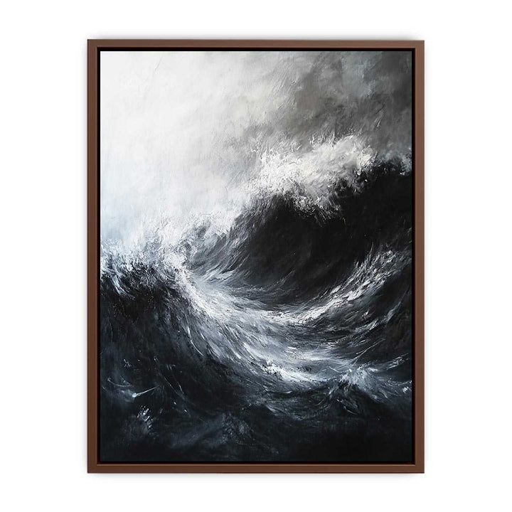 Black & white Waves  Poster