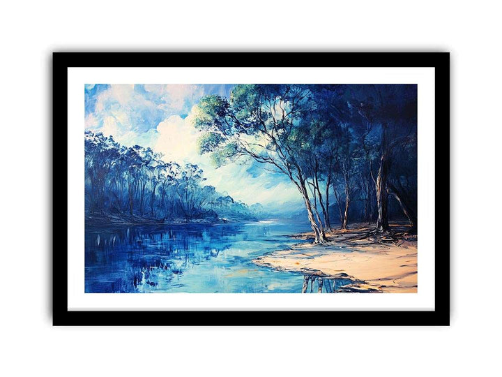 Blue River  Art Print