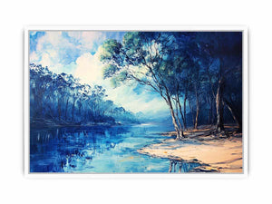Blue River Framed Print