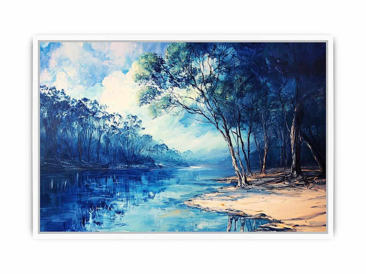 Blue River Framed Print