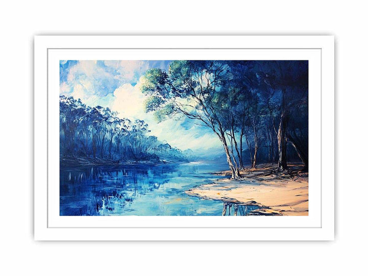 Blue River Streched canvas