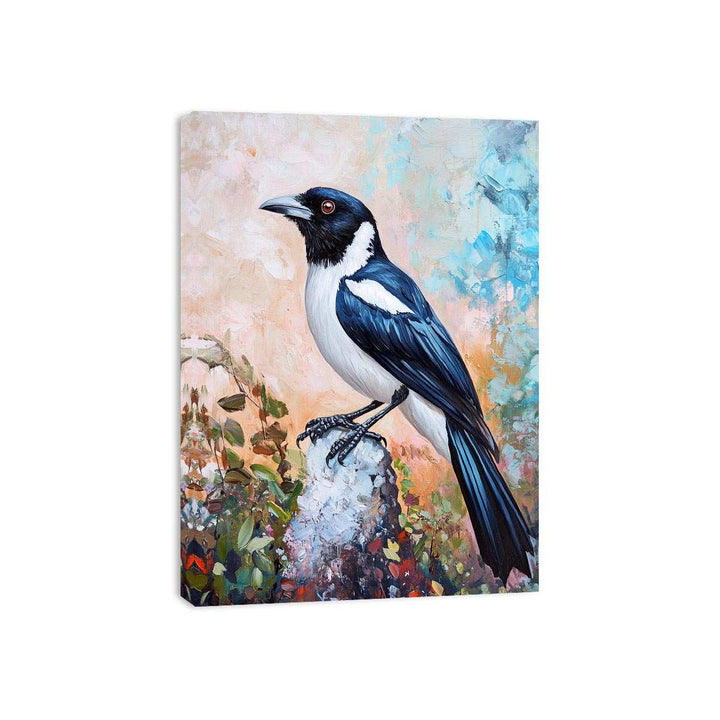 Australian Magpie Art Canvas Print