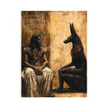 The King with Anubis